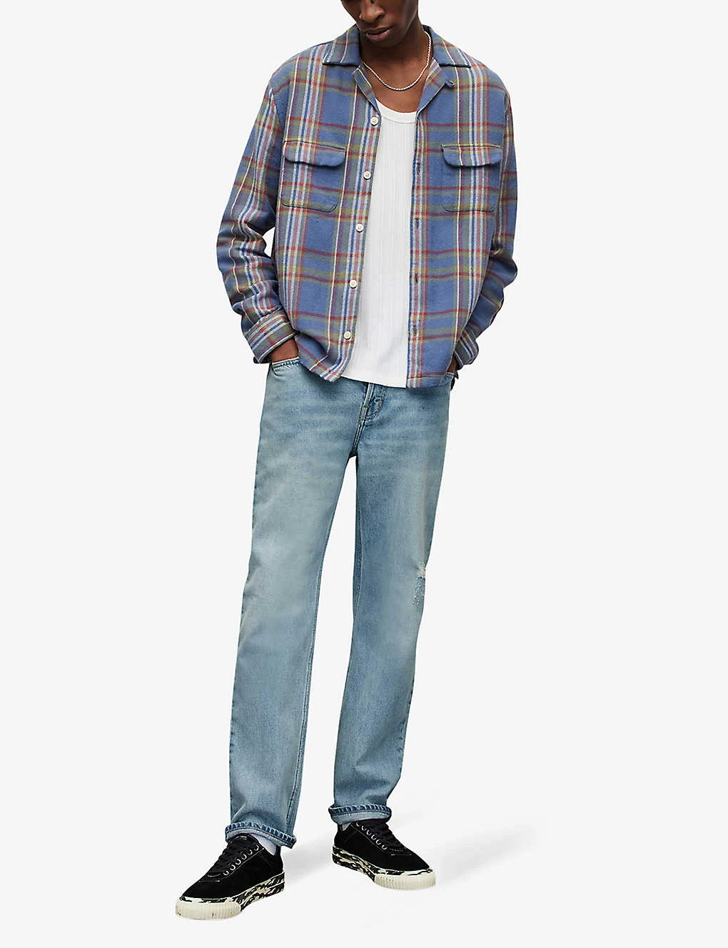 AllSaints Curtis Regular-fit Straight-leg Distressed Jeans 2 AllSaints Curtis Regular-fit Straight-leg Distressed Jeans - Image 2