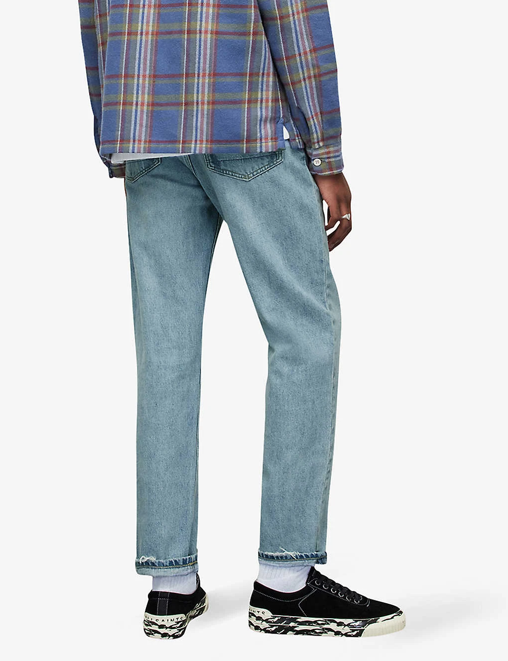 AllSaints Curtis Regular-fit Straight-leg Distressed Jeans 4 AllSaints Curtis Regular-fit Straight-leg Distressed Jeans - Image 4