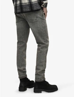 AllSaints Rex Faded Slim-fit Stretch-denim Jeans -Fit & Flow Clothing Sales Store R04002395 HEAVYWASHEDB ALT03