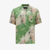 AllSaints Timor Graphic-print Recycled-viscose Shirt
