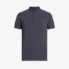AllSaints Reform Ramskull-embroidered Slim-fit Organic-cotton Polo Shirt
