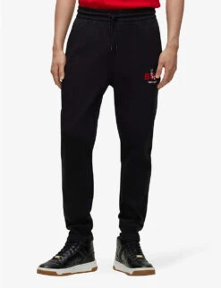Looney Tunes X BOSS Bugs Bunny Logo Cotton-blend Jogging Bottoms -Fit & Flow Clothing Sales Store R04049097 BLACK ALT02