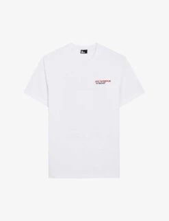THE KOOPLES Slogan-print Cotton Crew-neck T-shirt