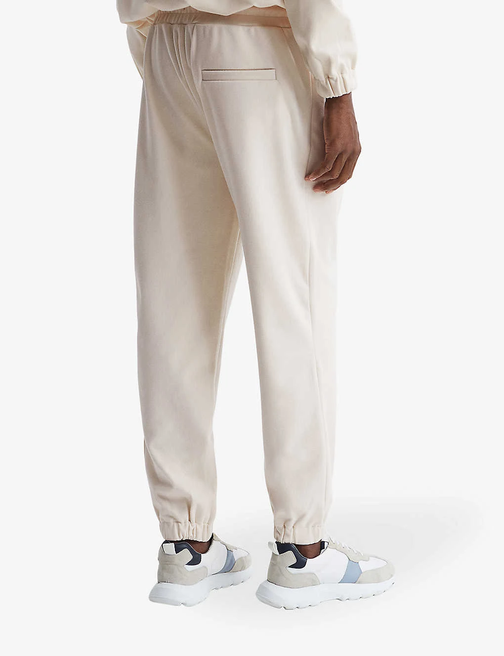 Reiss Bear Tapered-leg Mid-rise Stretch-knit Jogging Bottoms 4 Reiss Bear Tapered-leg Mid-rise Stretch-knit Jogging Bottoms - Image 4