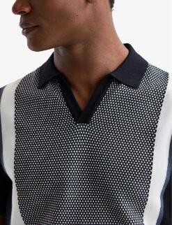 Reiss Kennington Slim-fit Cotton-knit Polo Shirt -Fit & Flow Clothing Sales Store R04068247 NAVY ALT04