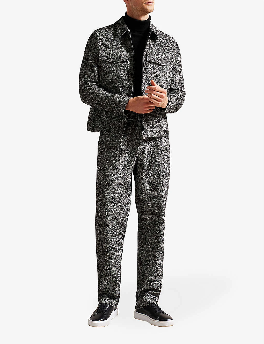 Ted Baker Kensey Belted Straight-leg Wool-blend Trousers 2 Ted Baker Kensey Belted Straight-leg Wool-blend Trousers - Image 2