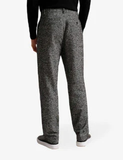 Ted Baker Kensey Belted Straight-leg Wool-blend Trousers 7 Ted Baker Kensey Belted Straight-leg Wool-blend Trousers -Fit & Flow Clothing Sales Store R04074117 BLACK ALT03