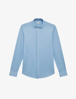 Reiss Nate Slim-fit Cotton-blend Shirt