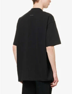 Fear Of God Eternal Brand-print Relaxed-fit Cotton-jersey T-shirt -Fit & Flow Clothing Sales Store R04075920 BLACK ALT03