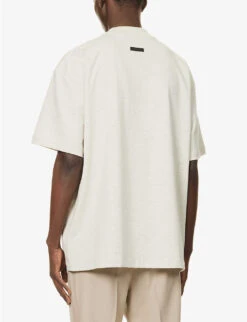 Fear Of God Eternal Brand-print Oversized-fit Cotton-jersey T-shirt -Fit & Flow Clothing Sales Store R04075964 WARMHEATHEROATMEAL ALT03