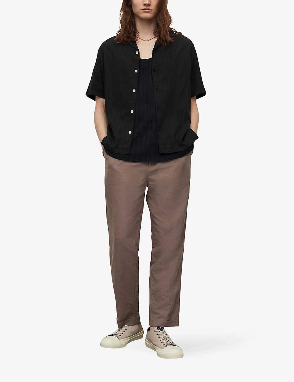 AllSaints Canal Relaxed-fit Recycled-viscose Shirt 2 AllSaints Canal Relaxed-fit Recycled-viscose Shirt - Image 2