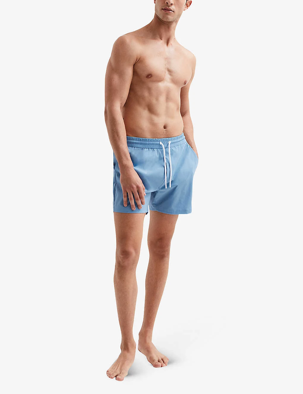 Reiss Beach Elasticated-waist Stretch-woven Swim Shorts 2 Reiss Beach Elasticated-waist Stretch-woven Swim Shorts - Image 2