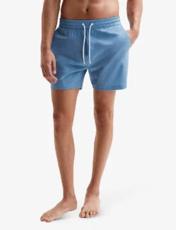 Reiss Beach Elasticated-waist Stretch-woven Swim Shorts 8 Reiss Beach Elasticated-waist Stretch-woven Swim Shorts -Fit & Flow Clothing Sales Store R04080318 ROYALBLUE ALT02