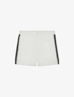 Reiss Jesse Elasticated-waist Side-stripe Stretch-woven Swim Shorts