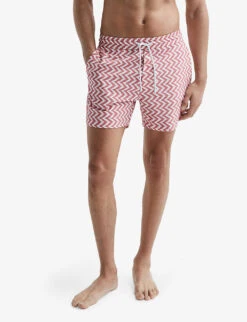 Reiss Florida Recycled Polyester-blend Swim Shorts -Fit & Flow Clothing Sales Store R04080322 RUST ALT04