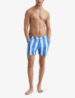Reiss Ocean Recycled Polyester-blend Swim Shorts -Fit & Flow Clothing Sales Store R04080327 OCEANBLUEWHIT ALT02