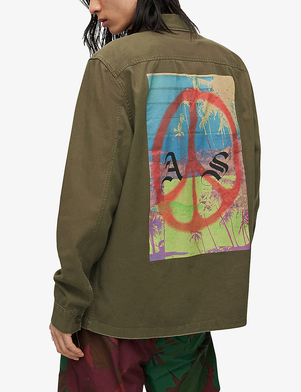 AllSaints Peace Symbol Relaxed-fit Cotton Shirt 4 AllSaints Peace Symbol Relaxed-fit Cotton Shirt - Image 4