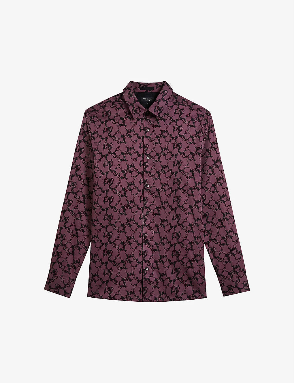 Ted Baker Comlee Floral-print Regular-fit Stretch-cotton Shirt 1 Ted Baker Comlee Floral-print Regular-fit Stretch-cotton Shirt