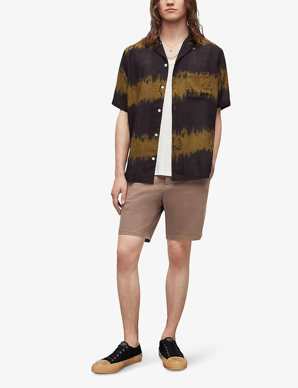 AllSaints Neiva Mid-rise Cotton-blend Shorts 2 AllSaints Neiva Mid-rise Cotton-blend Shorts - Image 2