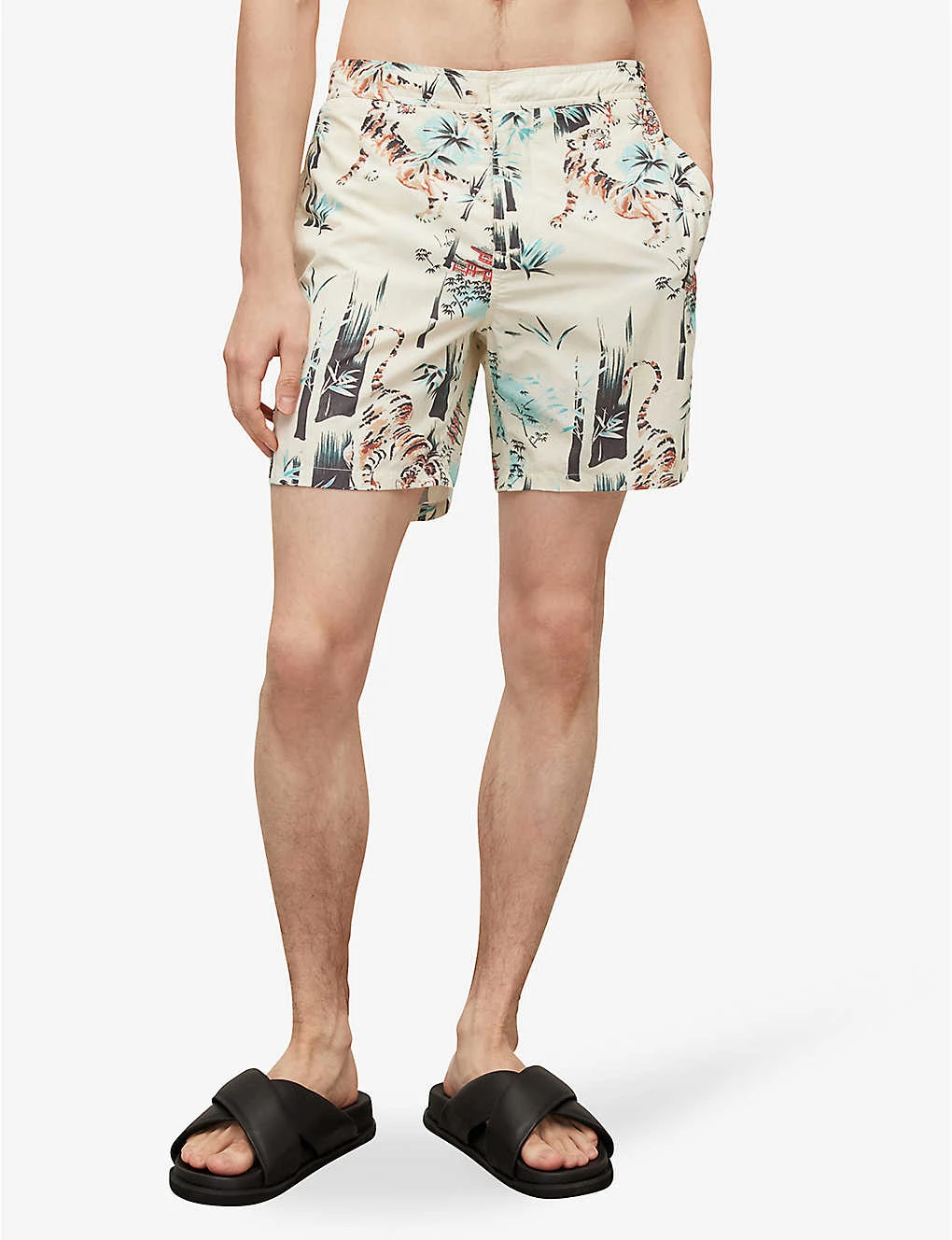 AllSaints Tagise Tiger-print Recycled-polyamide Swim Shorts 3 AllSaints Tagise Tiger-print Recycled-polyamide Swim Shorts - Image 3