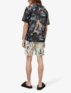 AllSaints Tagise Tiger-print Recycled-polyamide Swim Shorts 8 AllSaints Tagise Tiger-print Recycled-polyamide Swim Shorts -Fit & Flow Clothing Sales Store R04081372 ECRU ALT03