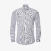 ETON Striped Wide-spread-collar Contemporary-fit Stretch-woven Shirt
