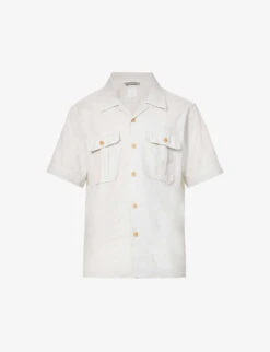ELEVENTY Double-pocket Boxy-fit Linen-blend Shirt
