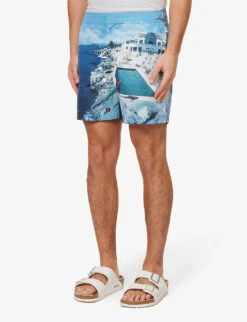 ORLEBAR BROWN Graphic-print Mid-rise Swim Shorts -Fit & Flow Clothing Sales Store R04085773 ROCPOOLII ALT02