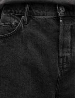 AllSaints Switch Faded Slim-fit Stretch-denim Shorts -Fit & Flow Clothing Sales Store R04086635 WASHEDBLACK ALT04