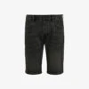 AllSaints Switch Faded Slim-fit Stretch-denim Shorts