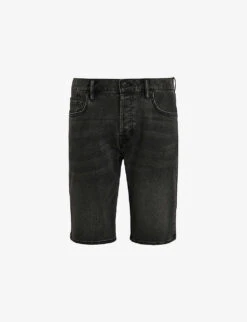 AllSaints Switch Faded Slim-fit Stretch-denim Shorts