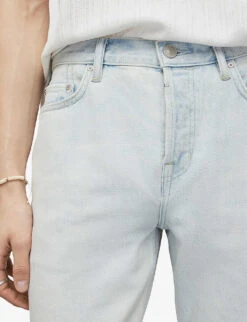 AllSaints Curtis Bleached Straight-leg Denim Jeans -Fit & Flow Clothing Sales Store R04086645 BLEACHEDINDIG ALT04