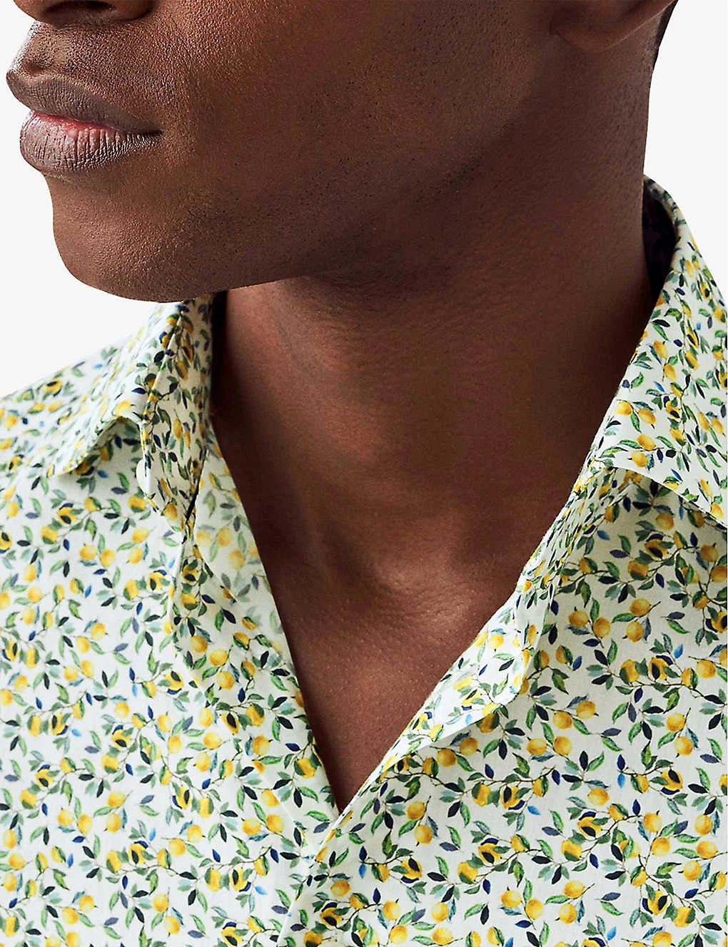 ETON Business Casual Lemon-print Slim-fit Cotton Shirt 4 ETON Business Casual Lemon-print Slim-fit Cotton Shirt - Image 4