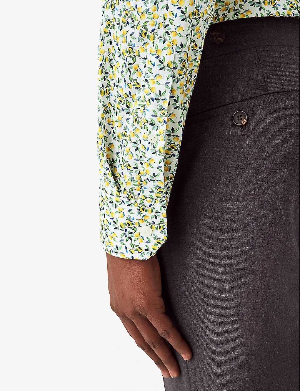 ETON Business Casual Lemon-print Slim-fit Cotton Shirt 5 ETON Business Casual Lemon-print Slim-fit Cotton Shirt - Image 5