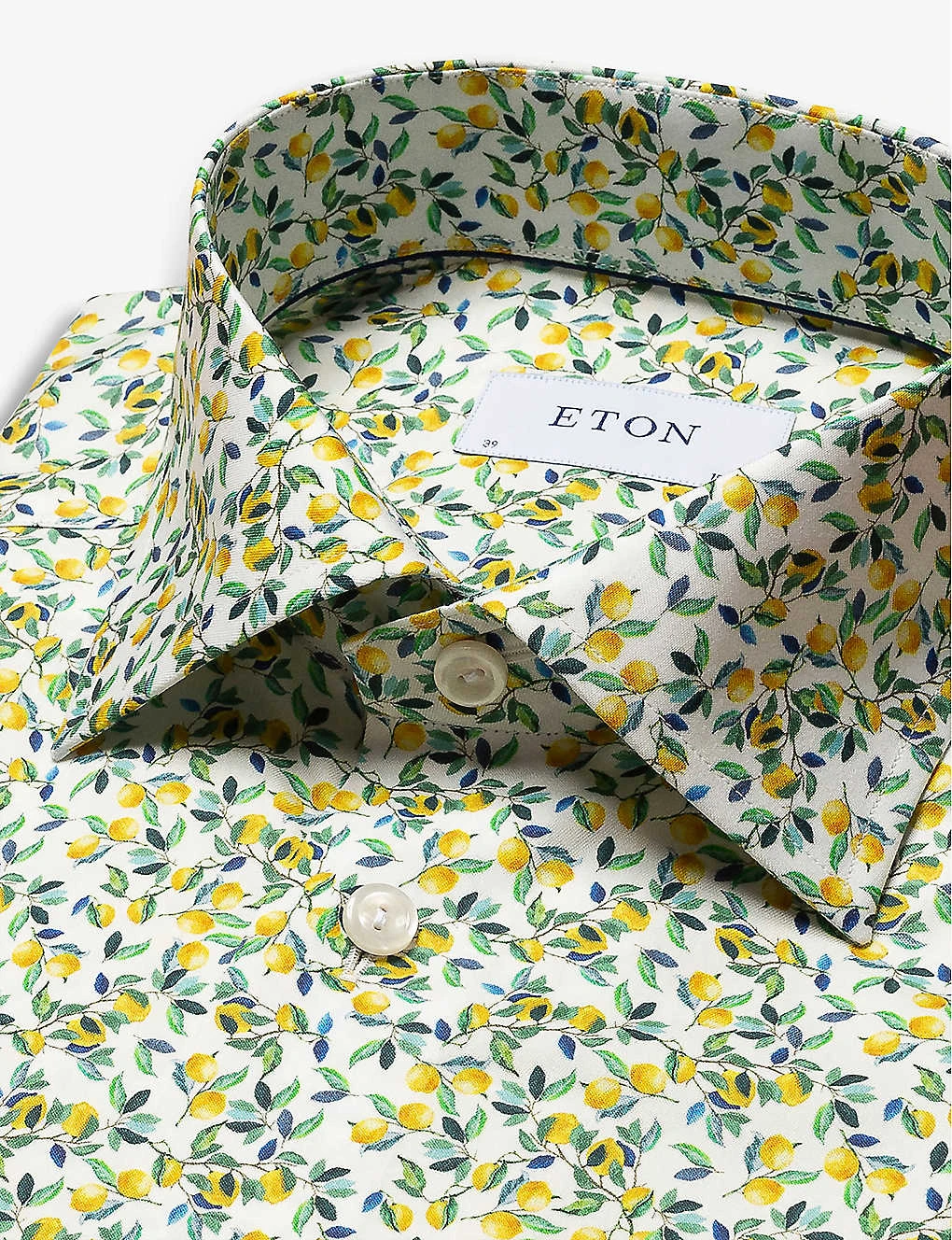 ETON Business Casual Lemon-print Slim-fit Cotton Shirt 6 ETON Business Casual Lemon-print Slim-fit Cotton Shirt - Image 6