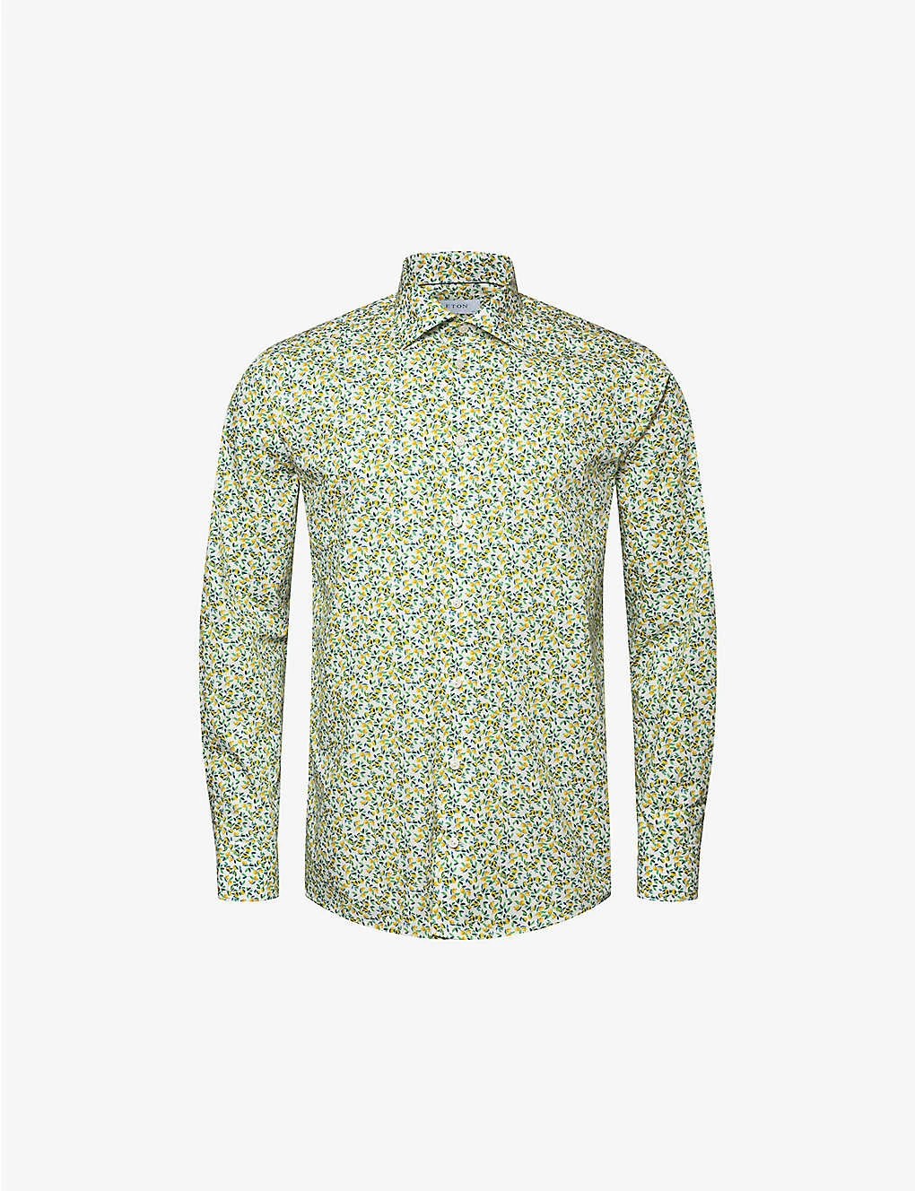 ETON Business Casual Lemon-print Slim-fit Cotton Shirt 1 ETON Business Casual Lemon-print Slim-fit Cotton Shirt