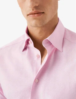 ETON Business Casual Slim-fit Cotton-blend Shirt -Fit & Flow Clothing Sales Store R04088463 PINK ALT03