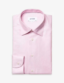 ETON Business Casual Slim-fit Cotton-blend Shirt -Fit & Flow Clothing Sales Store R04088463 PINK ALT05