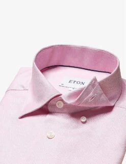 ETON Business Casual Slim-fit Cotton-blend Shirt -Fit & Flow Clothing Sales Store R04088463 PINK ALT06