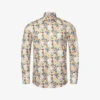 ETON Floral-print Contemporary-fit Cotton Shirt
