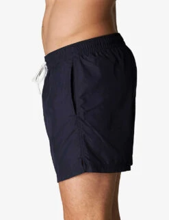 ETON Patch-pocket Drawstring Swim Trunks -Fit & Flow Clothing Sales Store R04088565 NAVYBLUE ALT02