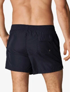 ETON Patch-pocket Drawstring Swim Trunks -Fit & Flow Clothing Sales Store R04088565 NAVYBLUE ALT03