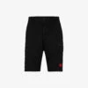 Hugo Leisure Logo-embroidered Stretch-cotton Shorts