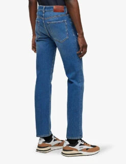 Boss Business Leisure Regular-fit Mid-rise Stretch-denim Jeans -Fit & Flow Clothing Sales Store R04093464 BRIGHTBLUE ALT03