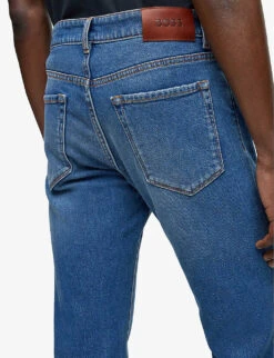 Boss Business Leisure Regular-fit Mid-rise Stretch-denim Jeans -Fit & Flow Clothing Sales Store R04093464 BRIGHTBLUE ALT04