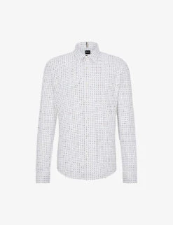 Boss Business Leisure Abstract-print Jersey Shirt