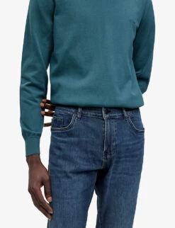 Boss Business Leisure Straight-leg Regular-fit Stretch-denim Jeans -Fit & Flow Clothing Sales Store R04093702 BRIGHTBLUE ALT04