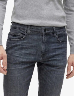 Boss Business Leisure Straight-leg Regular-fit Stretch-cotton Jeans -Fit & Flow Clothing Sales Store R04093703 MEDIUMGREY ALT04