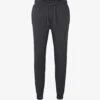 Boss Elasticated-cuff Drawstring-waist Stretch Cotton-blend Jogging Bottoms