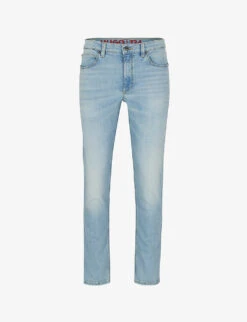 Hugo Logo-patch Extra Slim-fit Stretch-denim Jeans